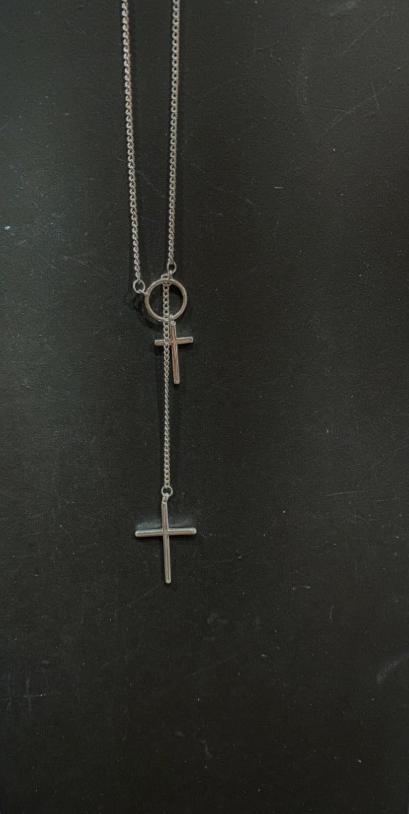 Double Cross Necklace