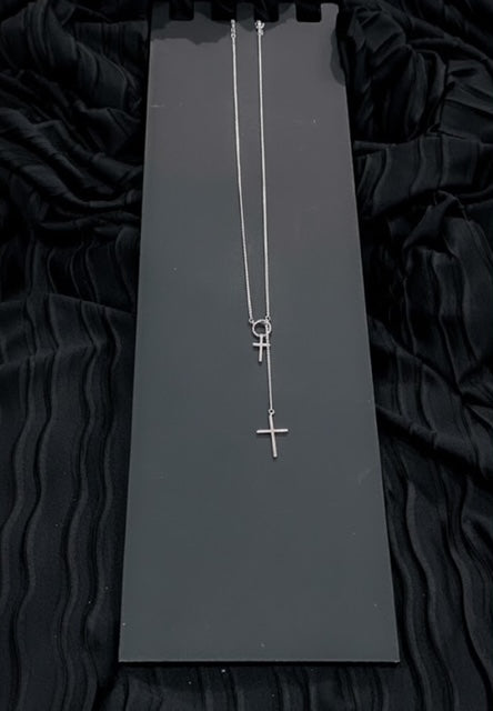 Double Cross Necklace