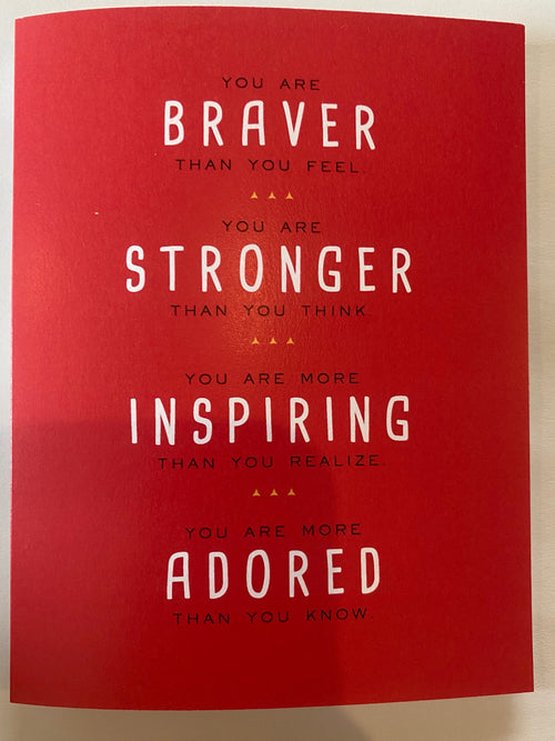 You Are Braver Than You Think Greeting Cards