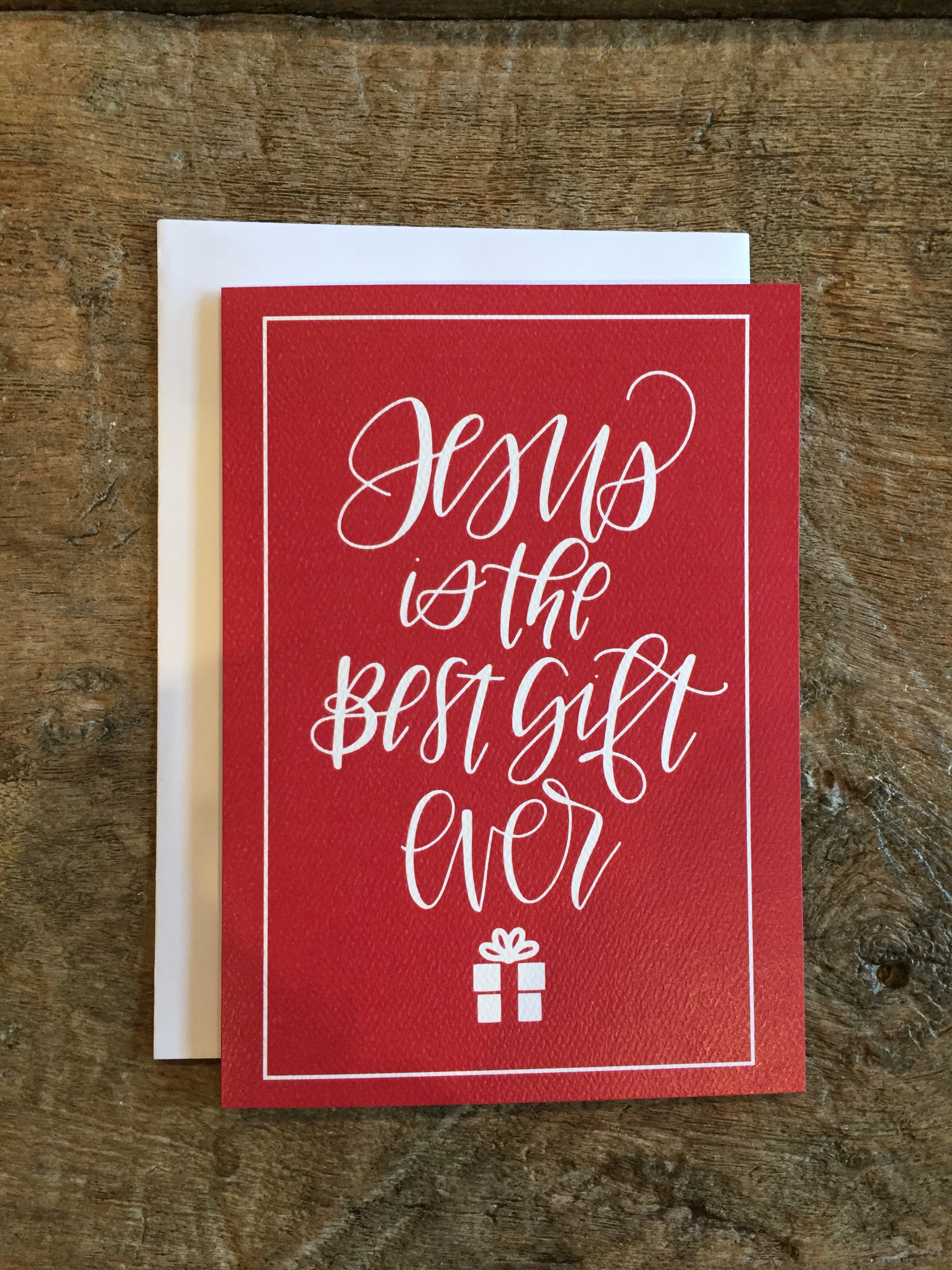 Jesus Is The Best Gift Ever Christmas Cards 8-Pack